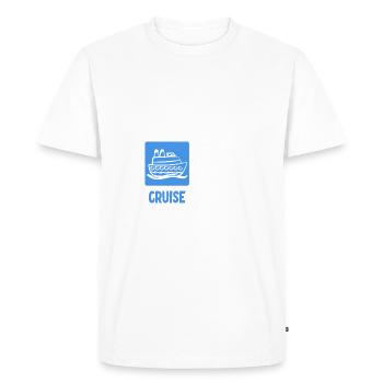 Croisière familiale - T-shirt Premium bio Homme - blanc - Devant - Nico (187cm)