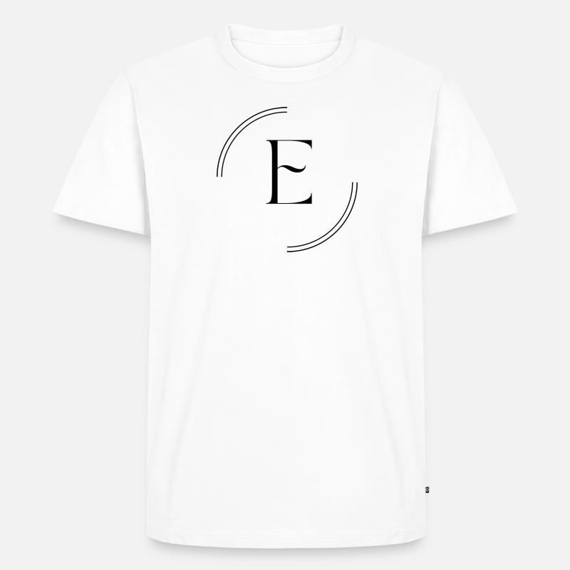 Buchstabe E - Männer Premium Bio T-Shirt - undefined
