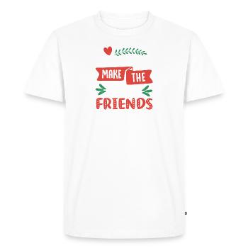 Best friends forever, best buddies forever - Men's Premium Organic T-Shirt - white - Front - Nico (187cm)