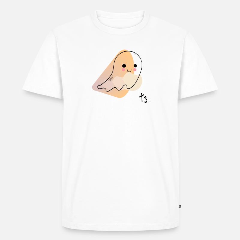 Spaghetti the ghost - Männer Premium Bio T-Shirt - Weiß