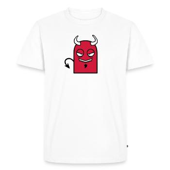 Little Devil (personnage de bande dessinée) - T-shirt Premium bio Homme - blanc - Devant - Nico (187cm)