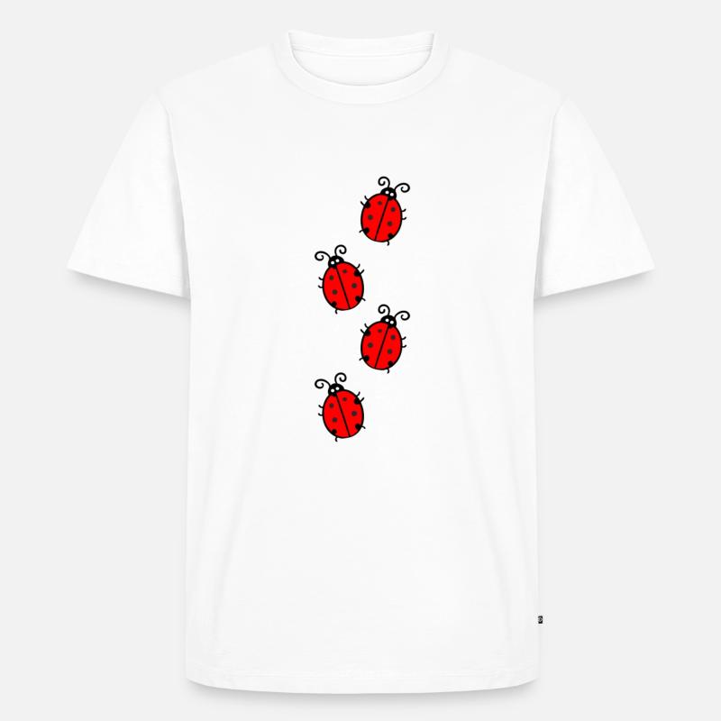 Die Marienkäfer - Männer Premium Bio T-Shirt - Weiß