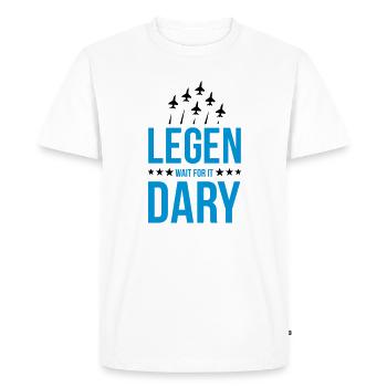 legendary - Men's Premium Organic T-Shirt - white - Front - Nico (187cm)