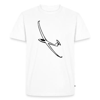 vol à voile - T-shirt Premium bio Homme - blanc - Devant - Nico (187cm)