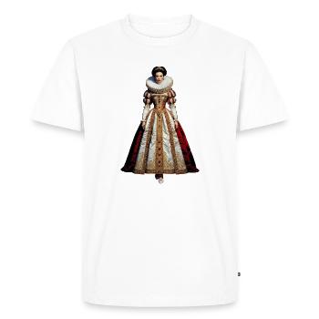 Queen Elizabeth I Cosplay - Men's Premium Organic T-Shirt - white - Front - Nico (187cm)