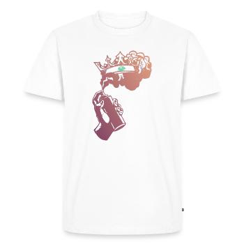 Royal Vape Mist - T-shirt Premium bio Homme - blanc - Devant - Nico (187cm)