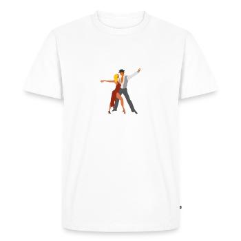 J'peux pas j'ai salsa - T-shirt Premium bio Homme - blanc - Devant - Nico (187cm)