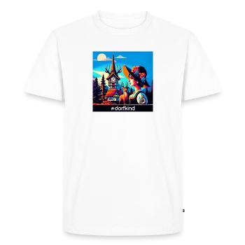 Village Child Black Forest Traditional Charm - Men's Premium Organic T-Shirt - white - Front - Nico (187cm)