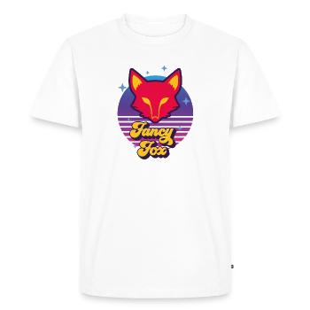 Fancy Fox - T-shirt Premium bio Homme - blanc - Devant - Nico (187cm)