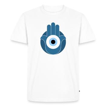 Nazar - T-shirt Premium bio Homme - blanc - Devant - Nico (187cm)