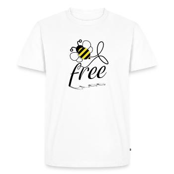 Bee Biene - Men's Premium Organic T-Shirt - white - Front - Nico (187cm)