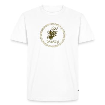 Venise, Venise, Venise, j'aime Venise Italie - T-shirt Premium bio Homme - blanc - Devant - Nico (187cm)