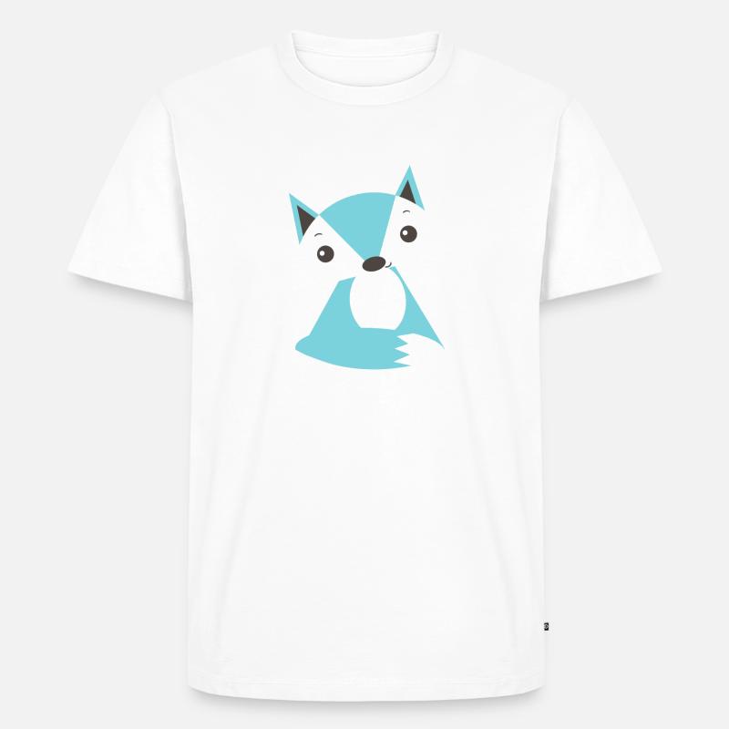 Polarfuchs - Männer Premium Bio T-Shirt - Weiß