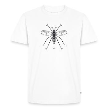 Moustique - T-shirt Premium bio Homme - blanc - Devant - Nico (187cm)