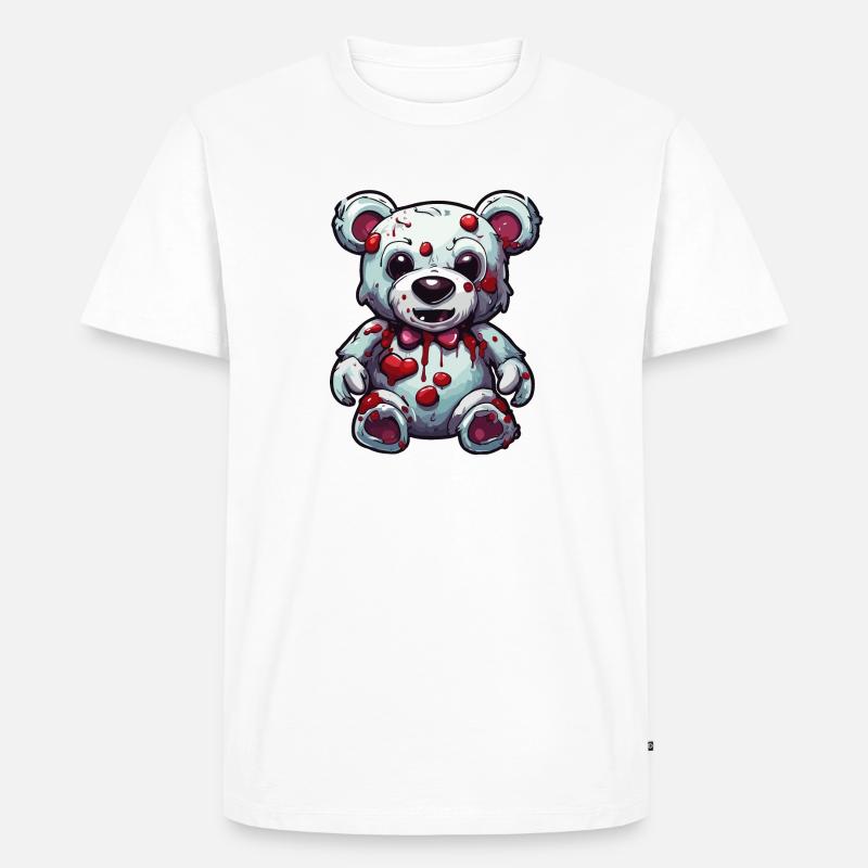 Teddybär / Kuscheltier / Stofftier / Geschenkidee - Männer Premium Bio T-Shirt - Weiß