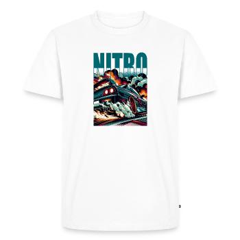 NITRO Drift Car - Men's Premium Organic T-Shirt - white - Front - Nico (187cm)