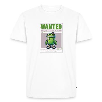 Wanted Matcha - Männer Premium Bio T-Shirt - Weiß - Vorne - Nico (187cm)