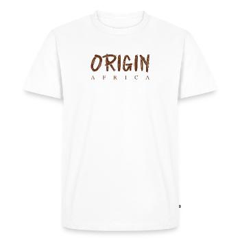 Origin Africa - T-shirt Premium bio Homme - blanc - Devant - Nico (187cm)