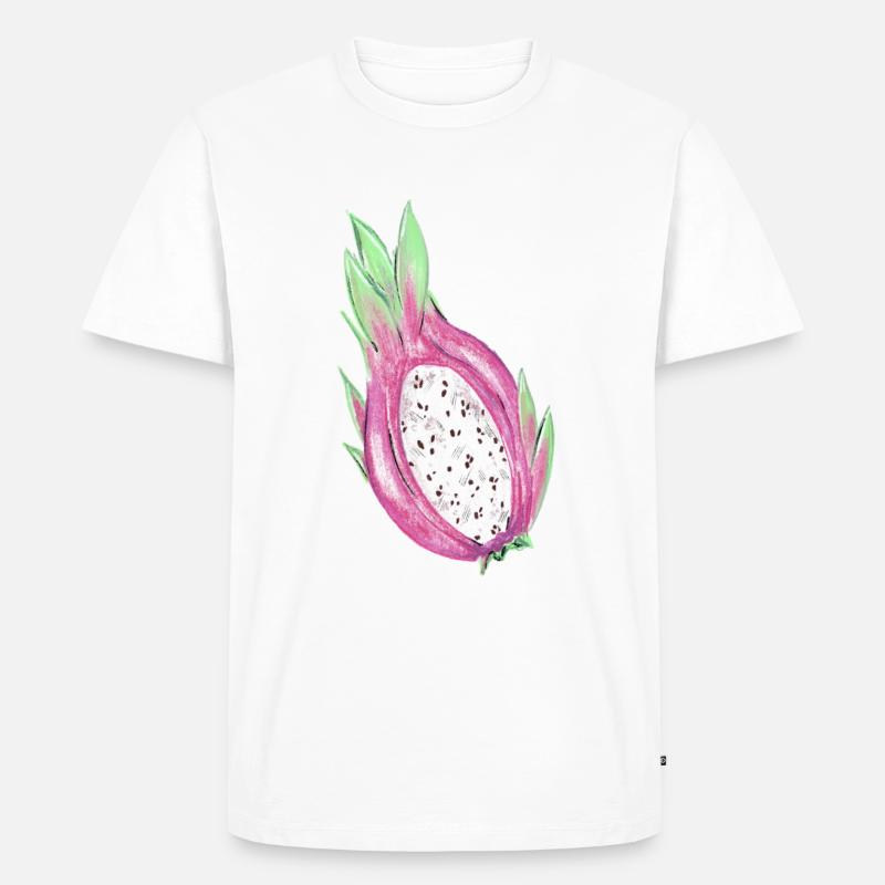 Drachenfrucht - Männer Premium Bio T-Shirt - Weiß