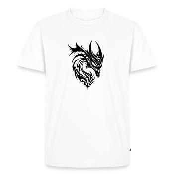 Dragon Tattoo Monster Style - Men's Premium Organic T-Shirt - white - Front - Nico (187cm)