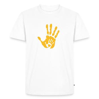 Baby Hand in Hand with Heart - T-shirt Premium bio Homme - blanc - Devant - Nico (187cm)