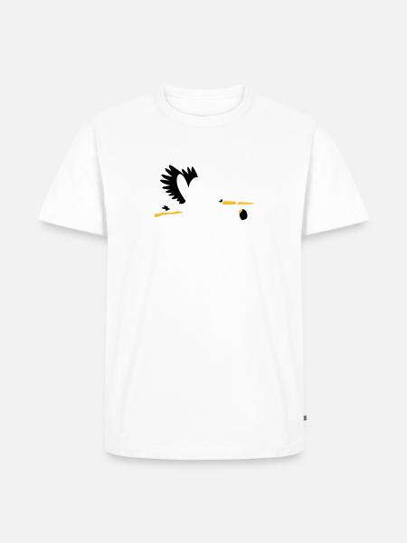 Stork - Men's Premium Organic T-Shirt - white