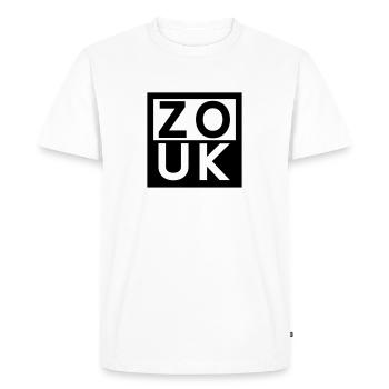 ZOUK -Zouk Dance Fashion - T-shirt Premium bio Homme - blanc - Devant - Nico (187cm)