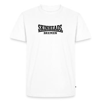 Skinheads Bremen - Men's Premium Organic T-Shirt - white - Front - Nico (187cm)