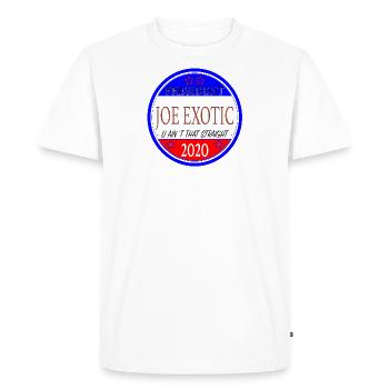 Joe Exotic Tiger President USA 2020 - Men's Premium Organic T-Shirt - white - Front - Nico (187cm)
