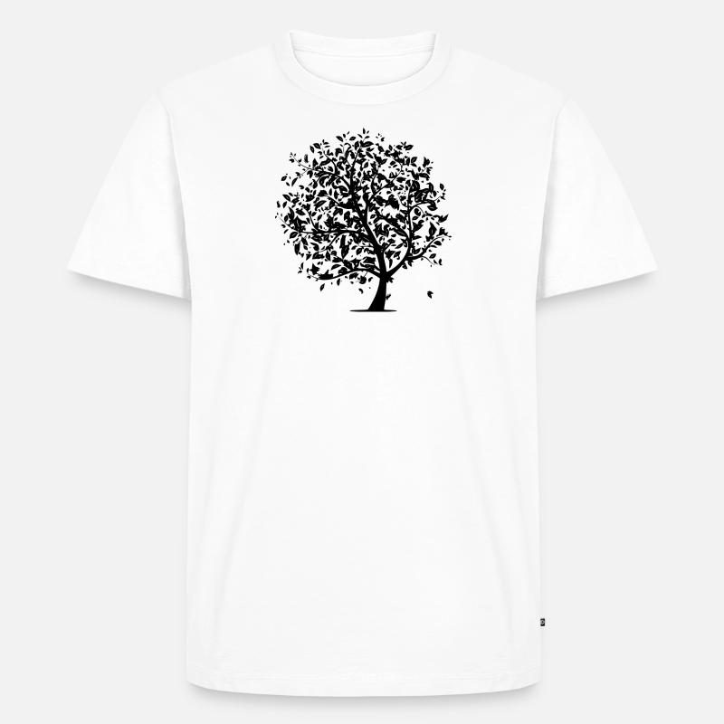 Deciduous tree - Men's Premium Organic T-Shirt - white