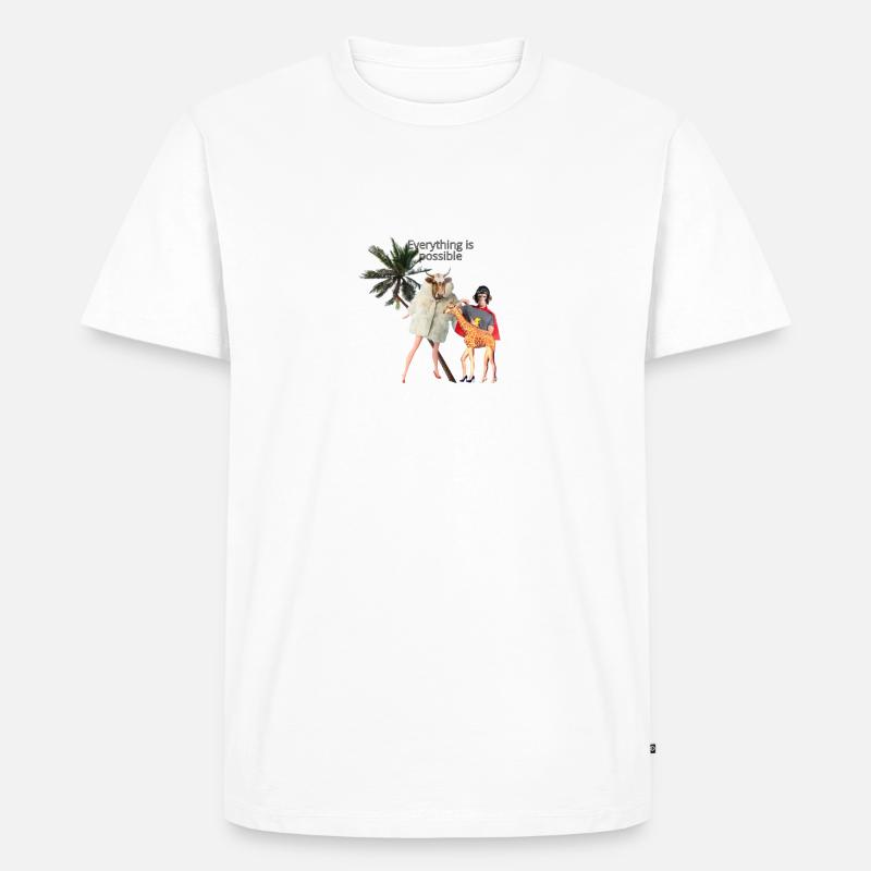 EVERYTHING IS POSSIBLE - Männer Premium Bio T-Shirt - Weiß