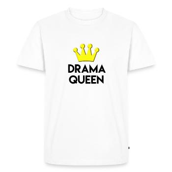 Drame Reine - T-shirt Premium bio Homme - blanc - Devant - Nico (187cm)