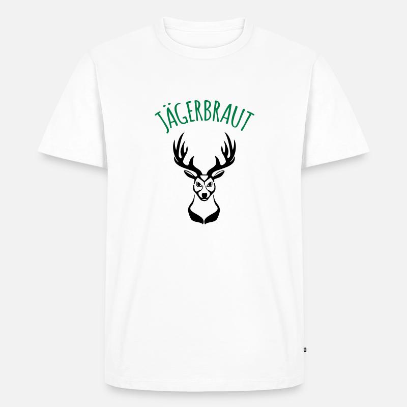 Jägerbraut 1c - Männer Premium Bio T-Shirt - Weiß