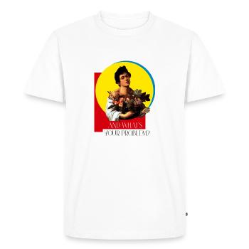 QUEL EST VOTRE PROBLÈME ? - T-shirt Premium bio Homme - blanc - Devant - Nico (187cm)