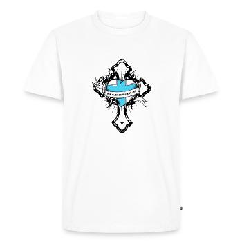 Marseille - T-shirt Premium bio Homme - blanc - Devant - Nico (187cm)