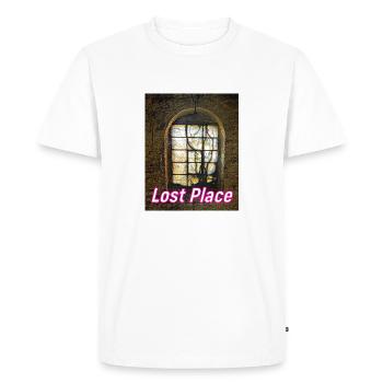 Lost Place Tour - Men's Premium Organic T-Shirt - white - Front - Nico (187cm)