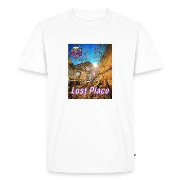 Lost Place Forge - Men's Premium Organic T-Shirt - white - Front - Nico (187cm)
