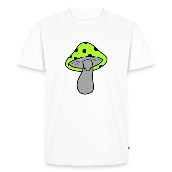 Champignon - T-shirt Premium bio Homme - blanc - Devant - Nico (187cm)