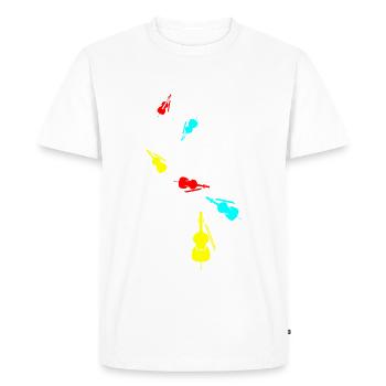 Violin icon icon - Men's Premium Organic T-Shirt - white - Front - Nico (187cm)