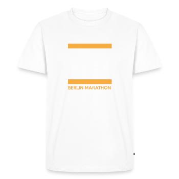 Berlin Marathon 2022 Finisher Shirt - Men's Premium Organic T-Shirt - white - Front - Nico (187cm)