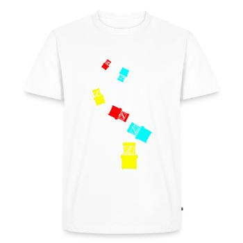 Arcade Retro Gamer - T-shirt Premium bio Homme - blanc - Devant - Nico (187cm)