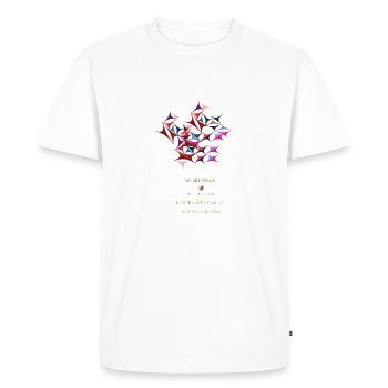 genius - Men's Premium Organic T-Shirt - white - Front - Nico (187cm)