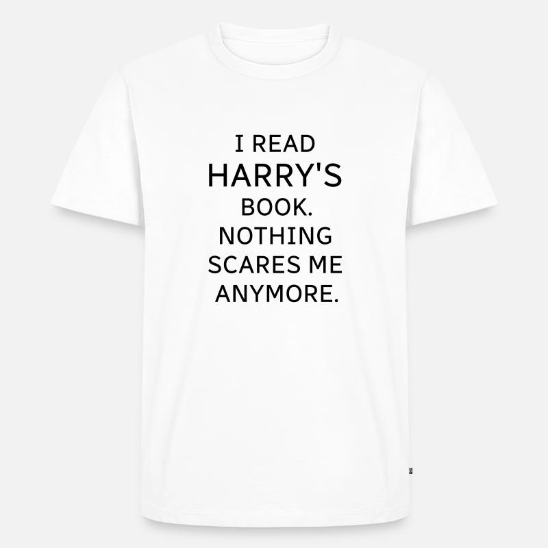 Harrys Book - Männer Premium Bio T-Shirt - Weiß
