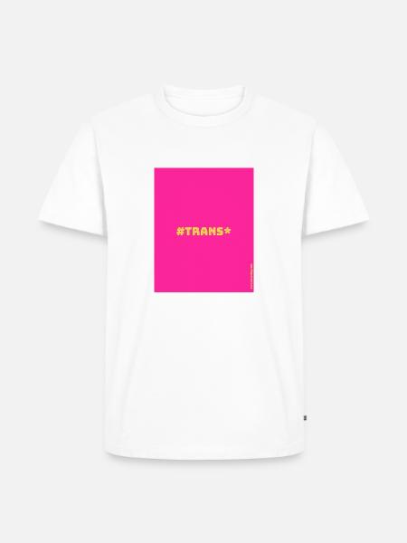 Trans* - Männer Premium Bio T-Shirt - Weiß