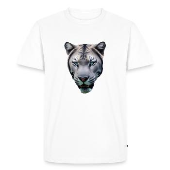 promesse - T-shirt Premium bio Homme - blanc - Devant - Nico (187cm)