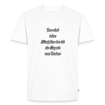 Dictons drôles Professeur - T-shirt Premium bio Homme - blanc - Devant - Nico (187cm)
