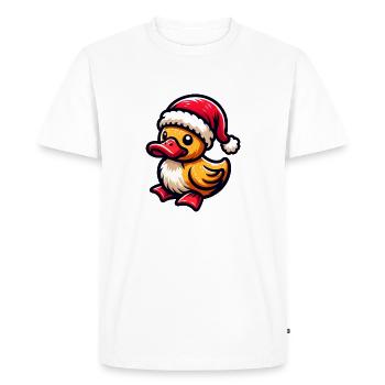 Noël Canard Sucré - T-shirt Premium bio Homme - blanc - Devant - Nico (187cm)