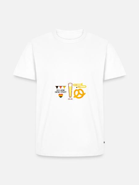 Wuppertal - Männer Premium Bio T-Shirt - Weiß