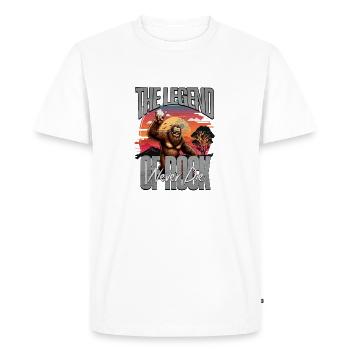 Bigfoot - La légende du rock ne meurt jamais - T-shirt Premium bio Homme - blanc - Devant - Nico (187cm)