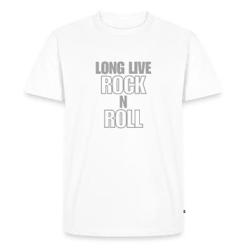 Long Live Rock'n Roll - Men's Premium Organic T-Shirt - white - Front - Nico (187cm)